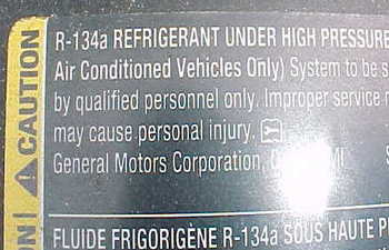 automotive warning label