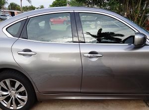 Infiniti before chrome pillar kit