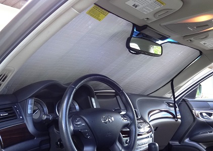 Windshield Sunshade Interior View