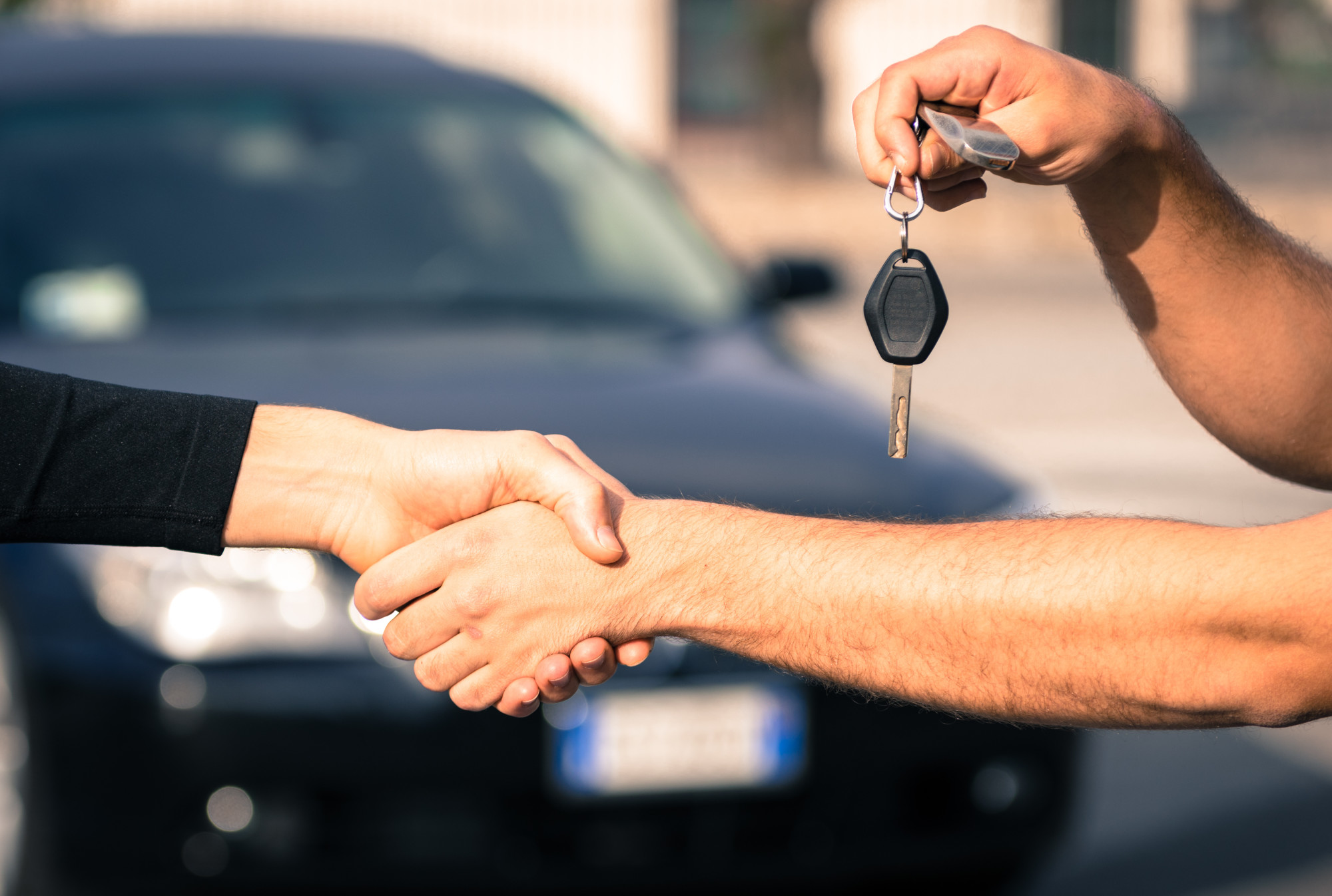 person buying car