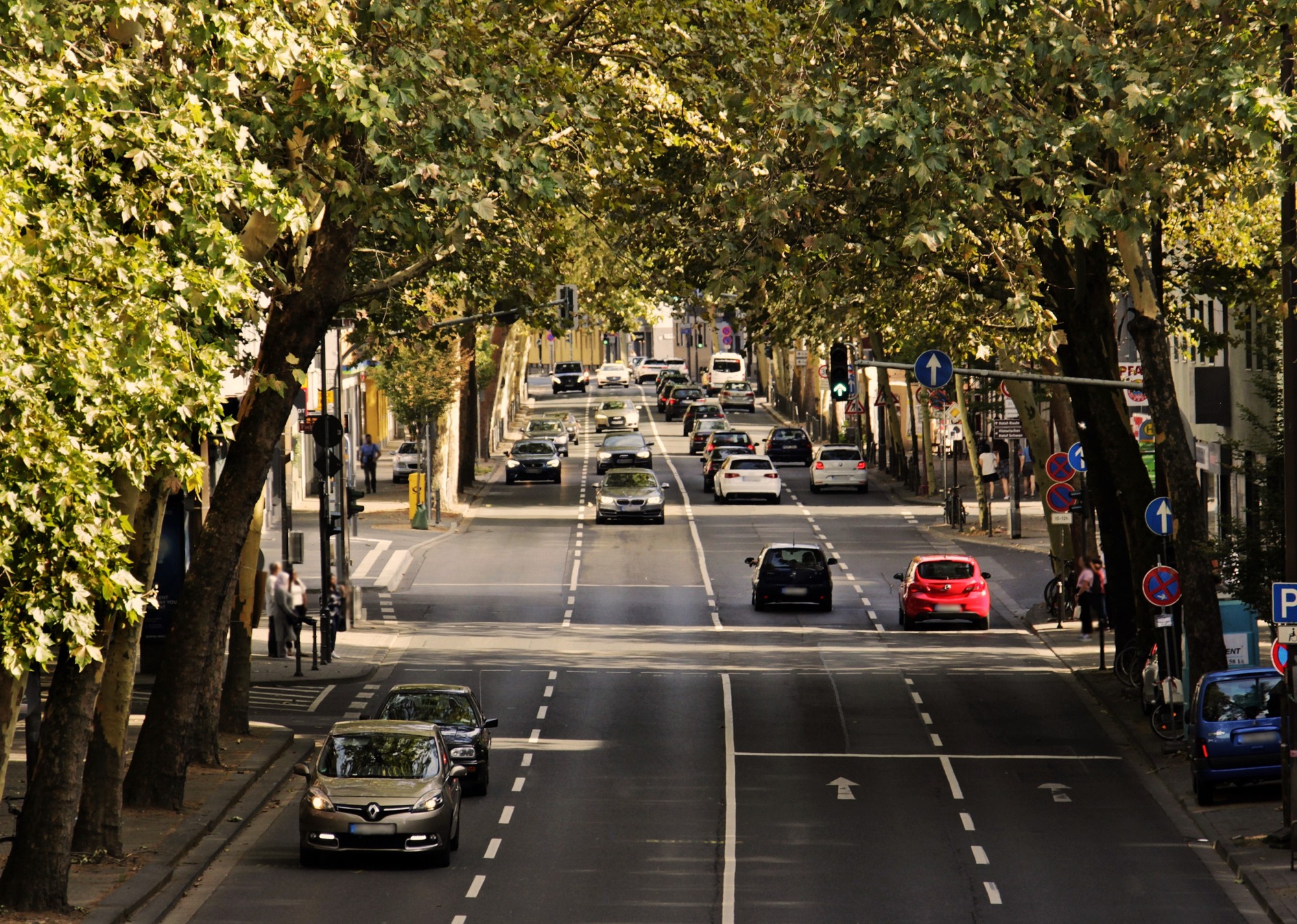 cars on street