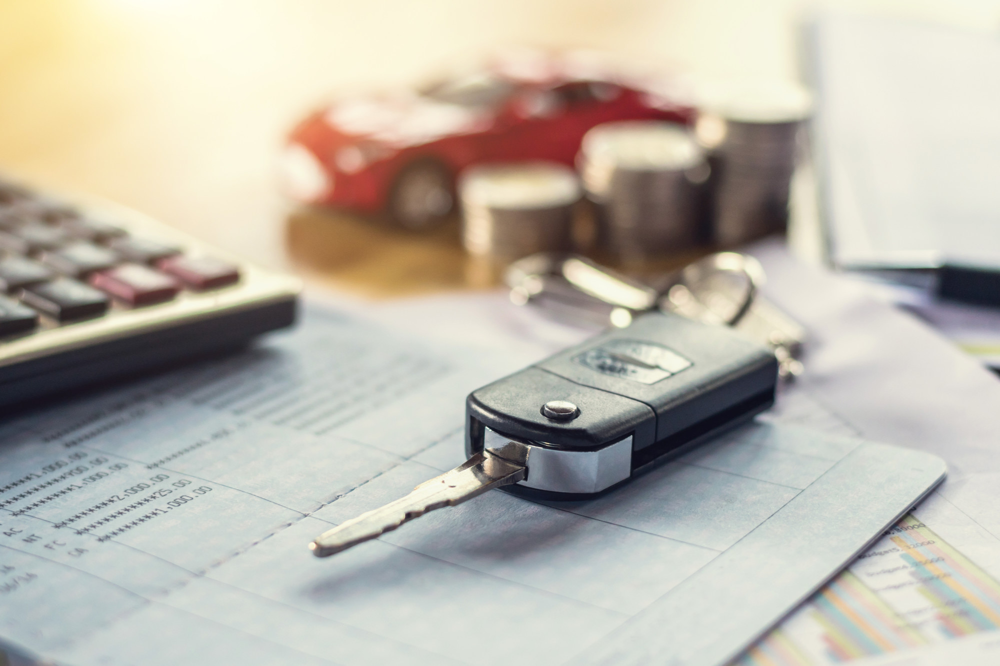 keys and car financing doc