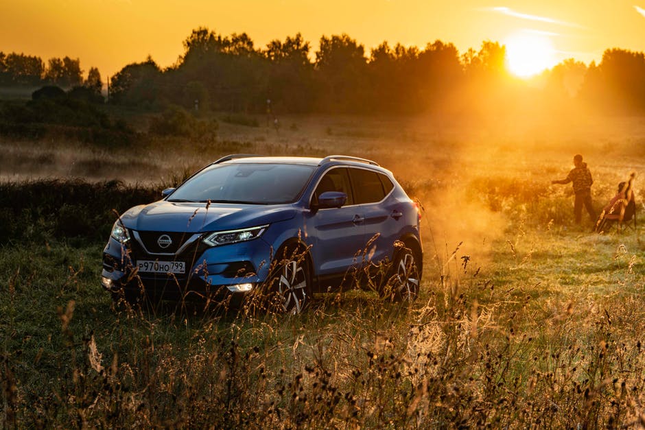 SUV in field