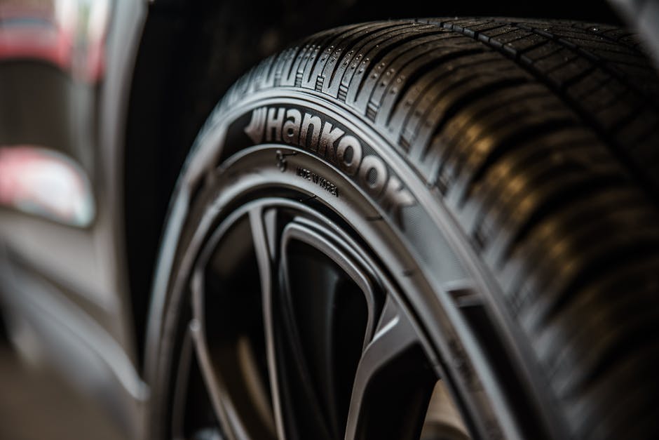 car tire close up